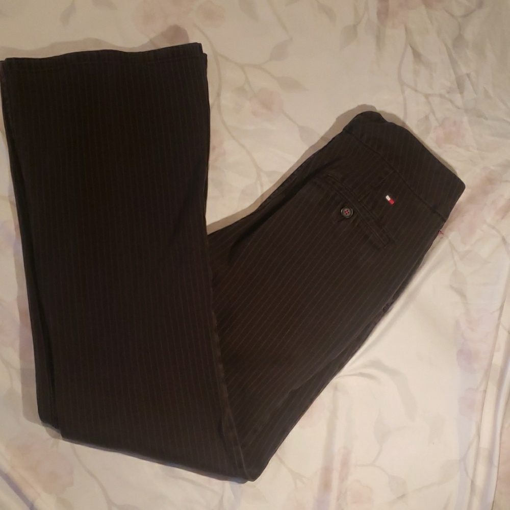 Tommy Hilfiger jeans black pinstripe size 8